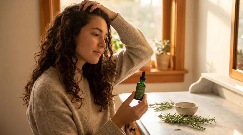 rosemary oil scalp massage for hair growth