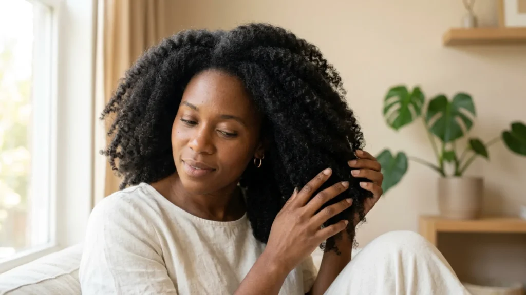 black hair growth