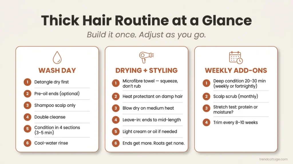 thick-hair-care-routine-at-a-glance-infographic
