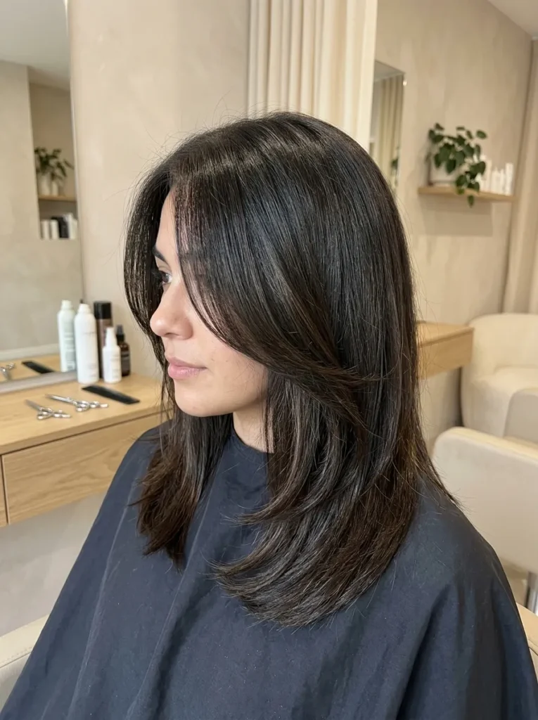 Angled Face-Framing Layers