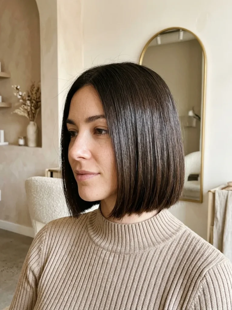 Blunt Chin-Length Bob