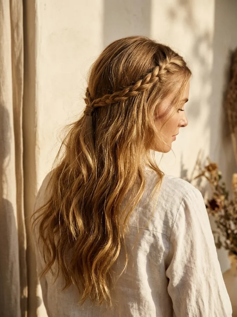 Braided Crown Half-Up