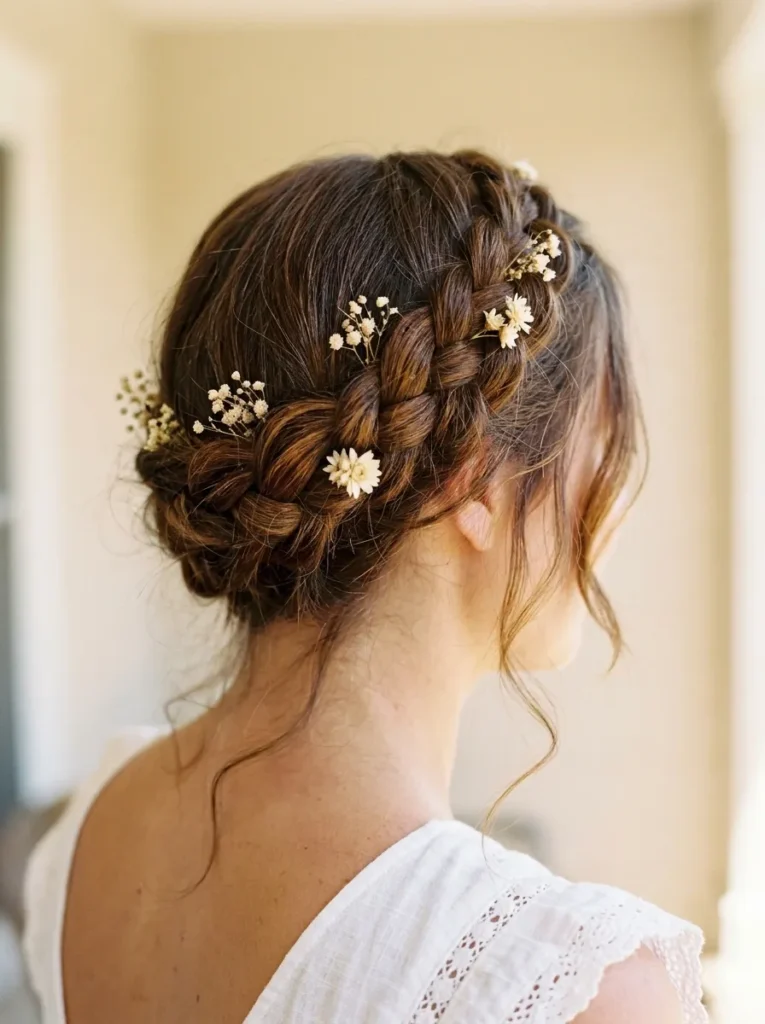 Braided Crown Updo