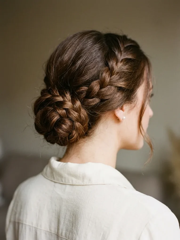 Braided Low Bun