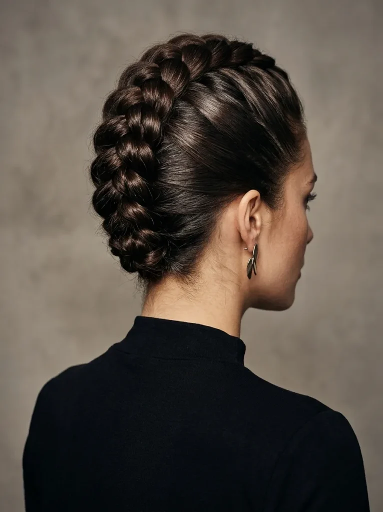 Braided Mohawk Updo