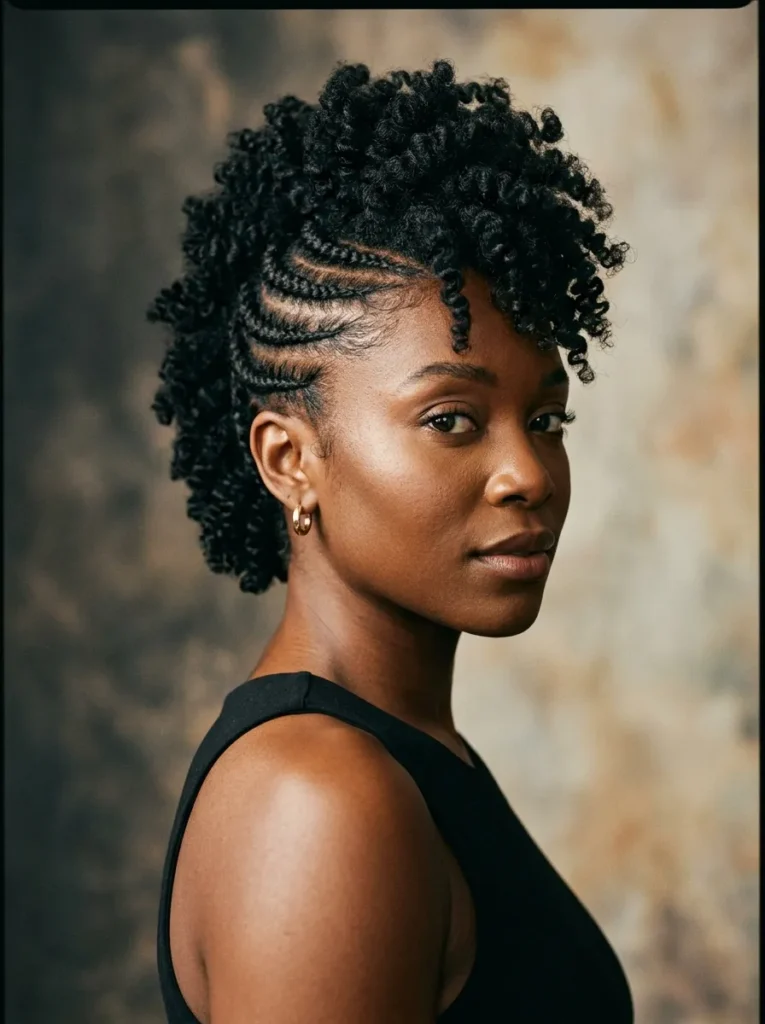 Braided Natural Mohawk