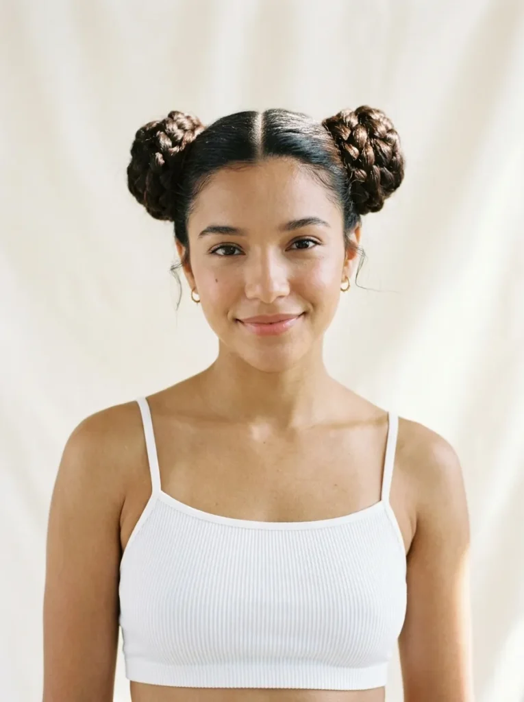 Braided Space Buns