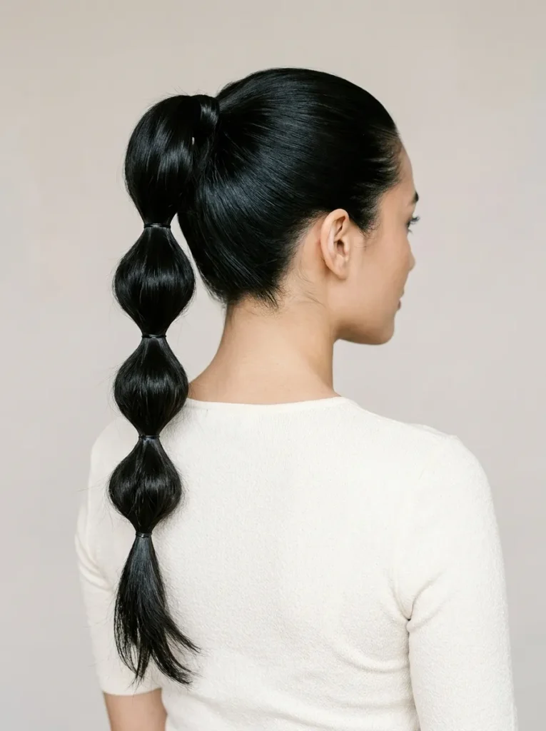 Bubble Braid Ponytail