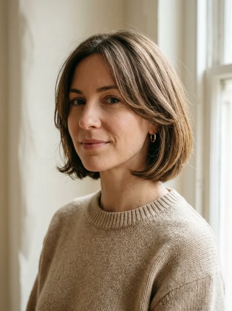 Chin-Length Layered Bob