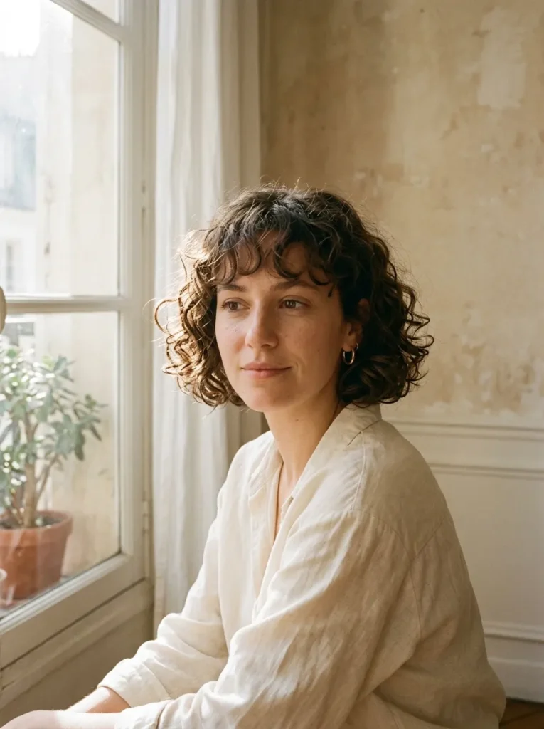 Curly French Bob