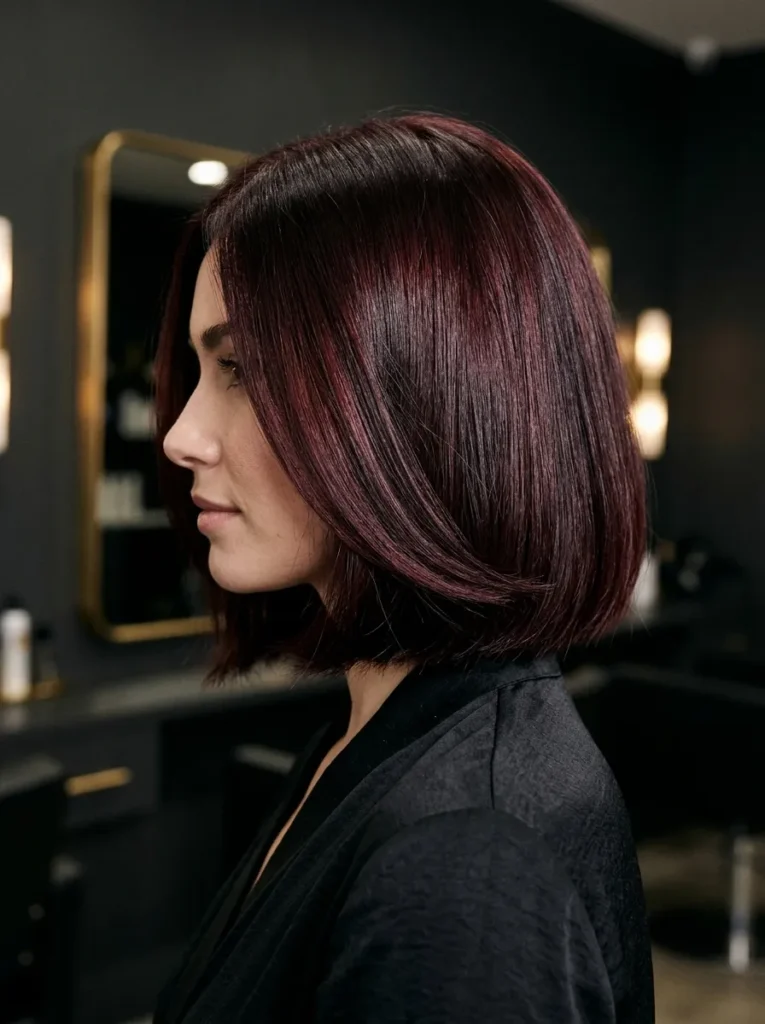 Deep Burgundy Bob