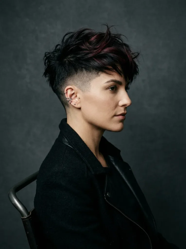 Edgy Undercut Pixie
