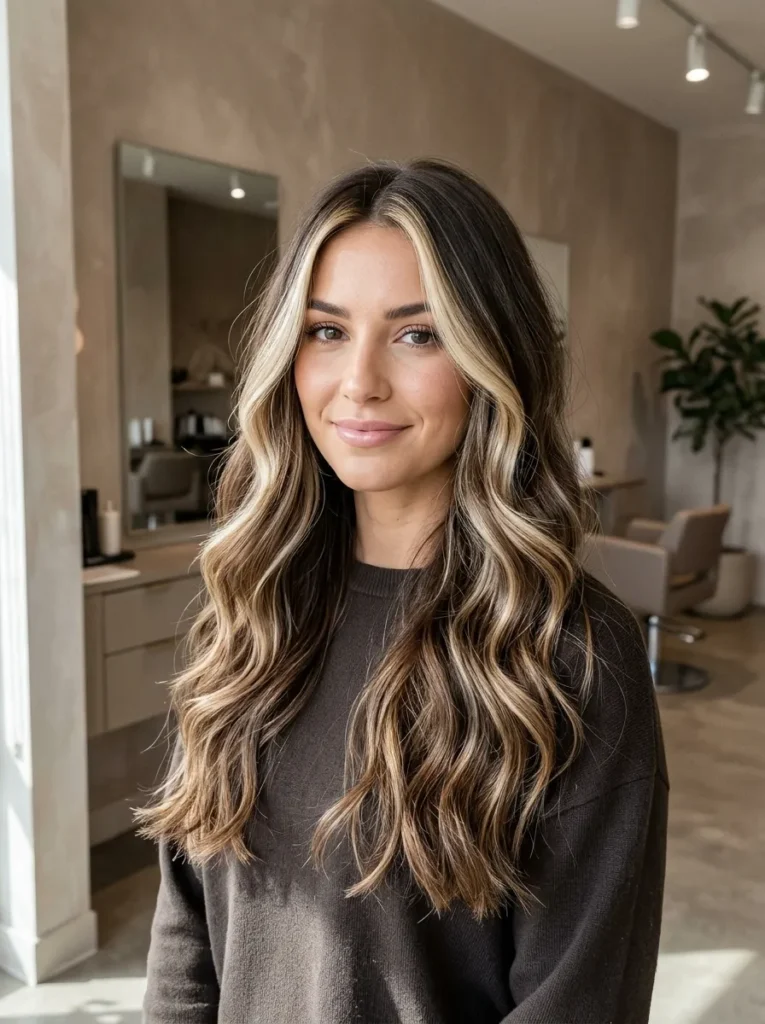 Face-Framing Blonde Highlights
