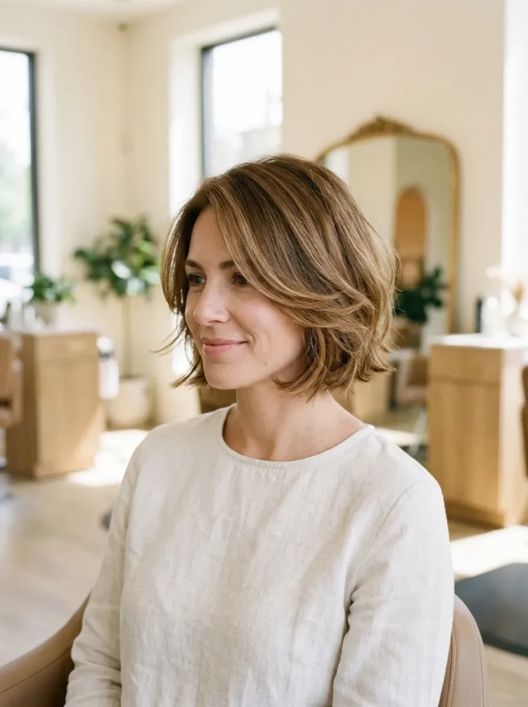 Feathered Bob With Layers