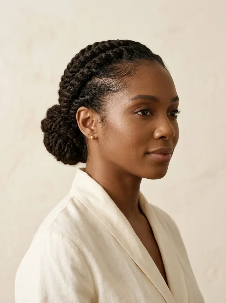 Flat Twist Updo
