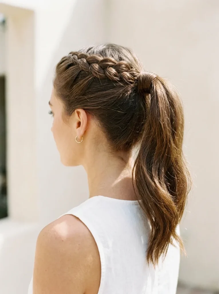 French Braid Ponytail