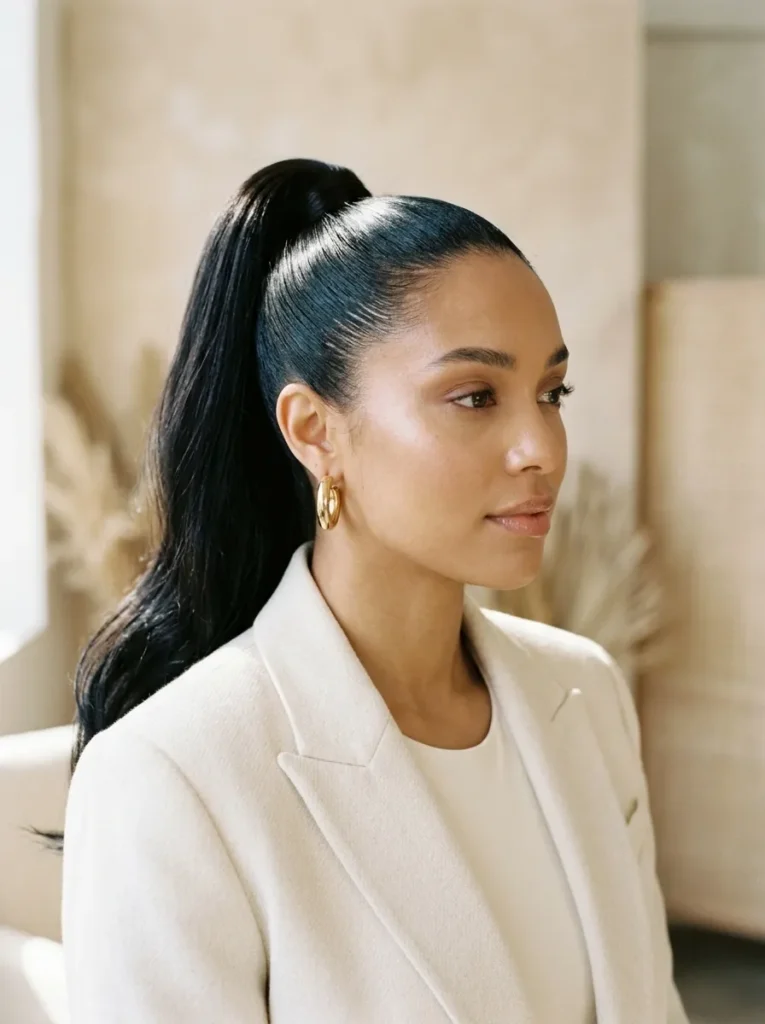 Glassy High Ponytail