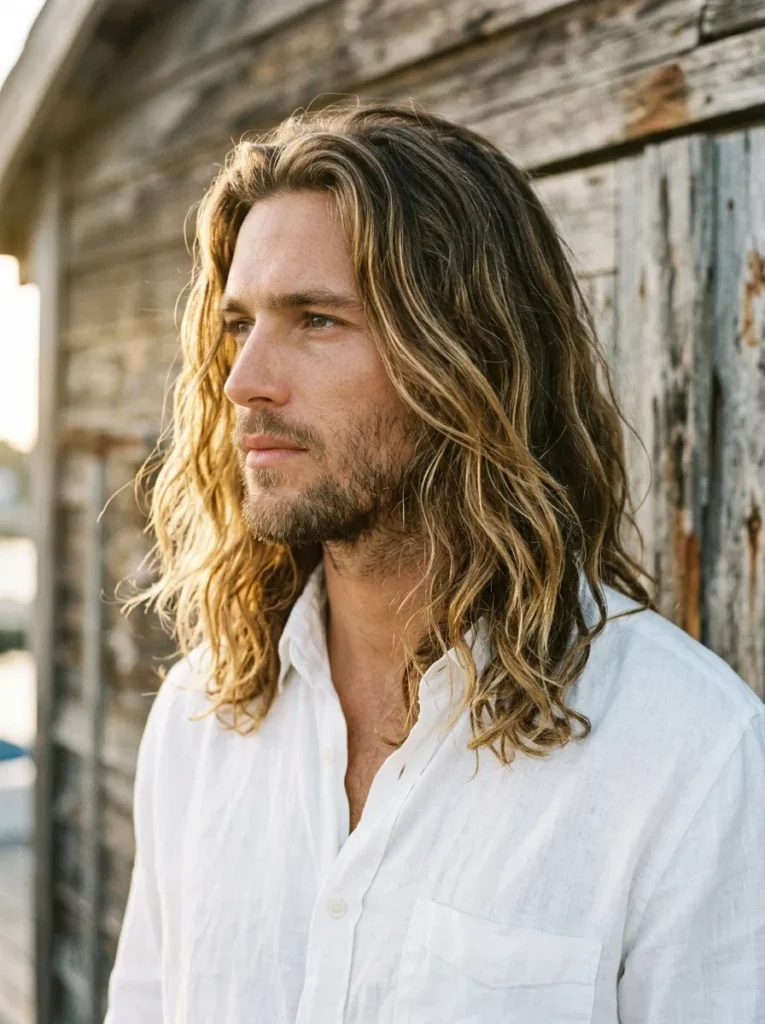 Long Surfer Hair