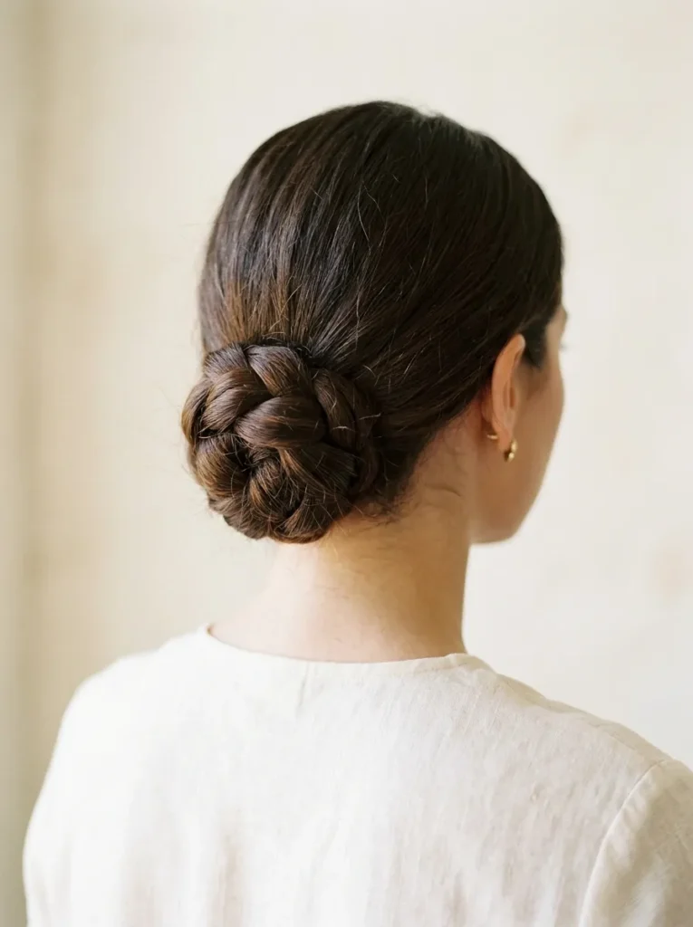 Low Braided Bun