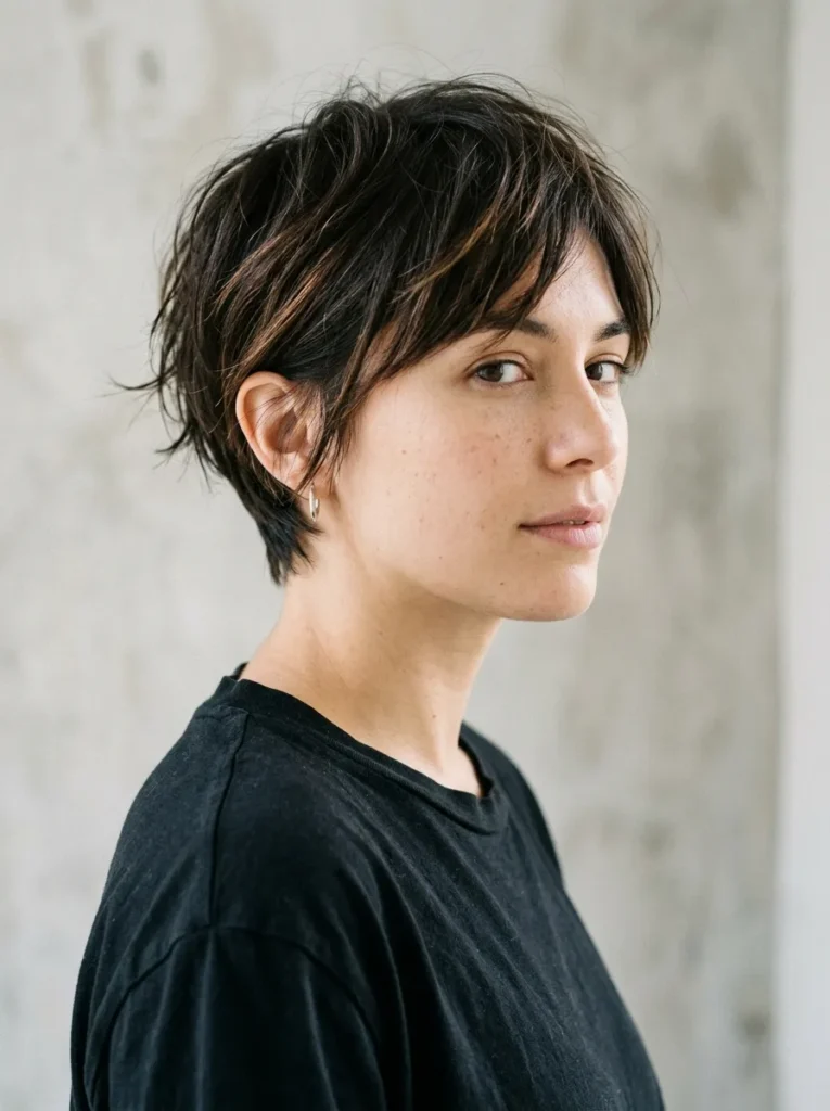 Messy Layered Pixie
