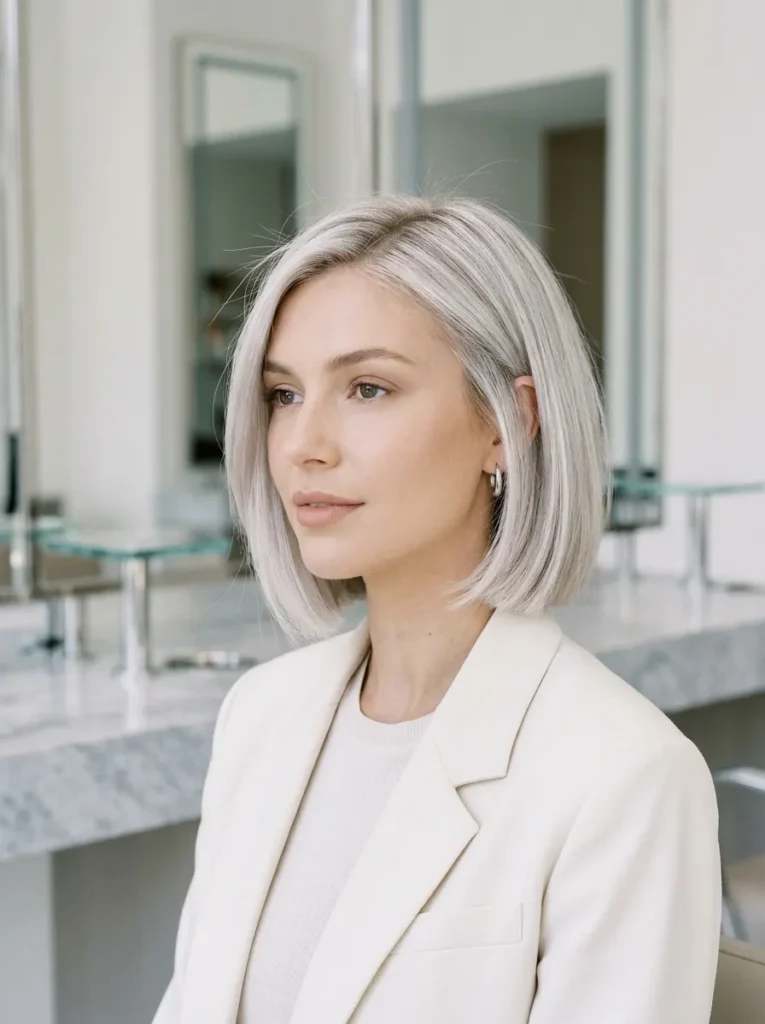 Platinum Blonde Bob
