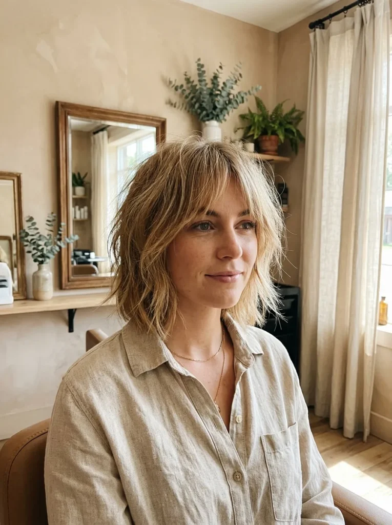 Shaggy Bob With Bangs