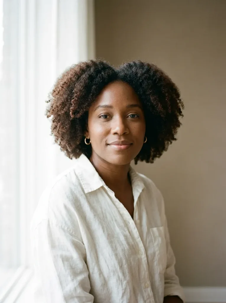Shoulder-Length Afro