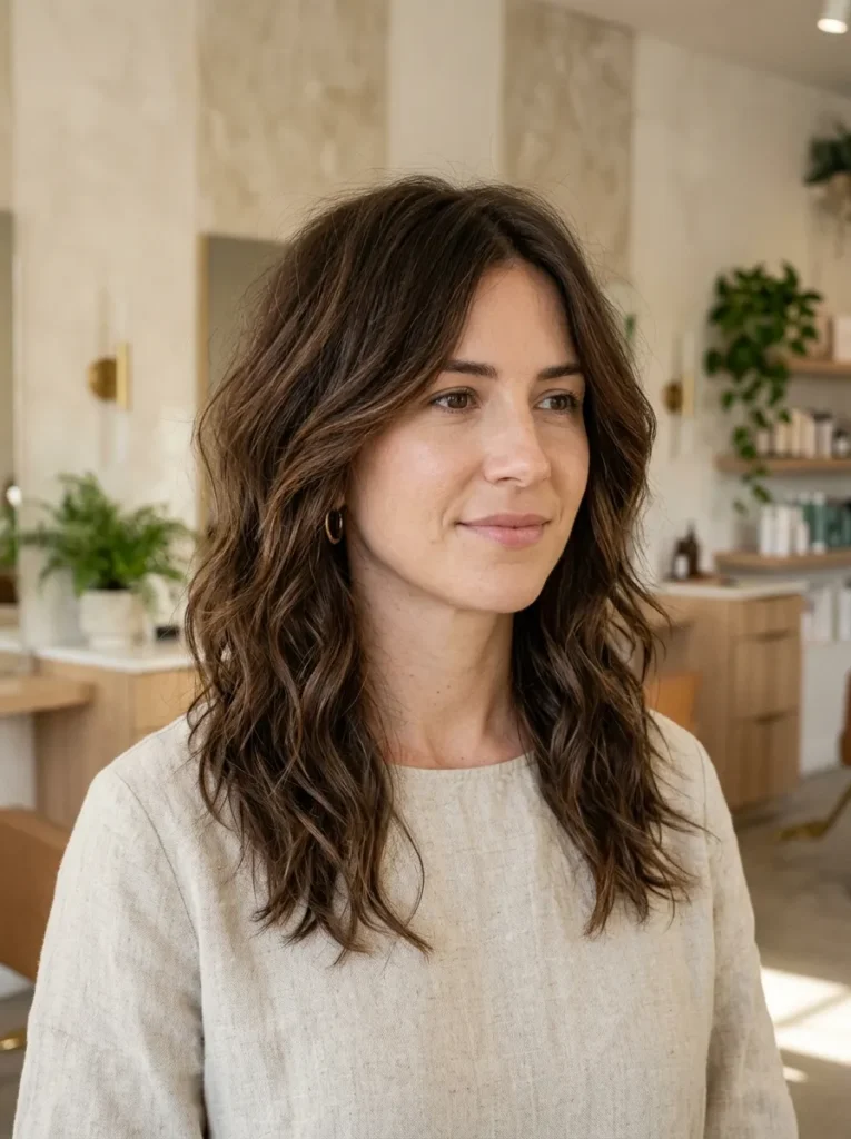 Shoulder-Length Choppy Layers