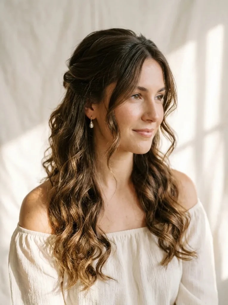 Side-Swept Half-Up