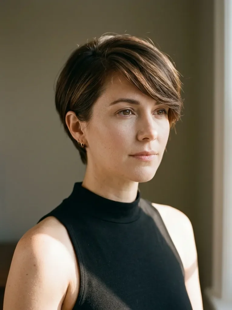 Side-Swept Pixie