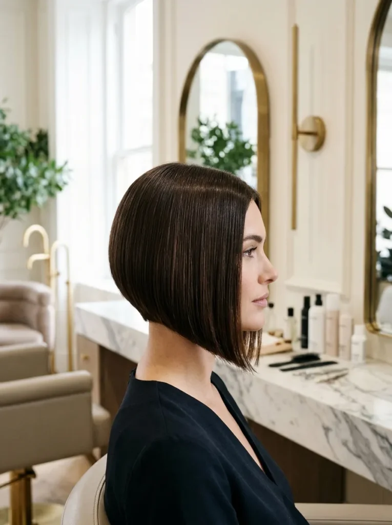 Sleek Angled Bob