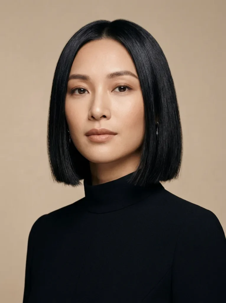 Sleek Blunt Bob