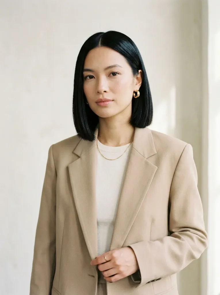 Sleek Blunt Bob