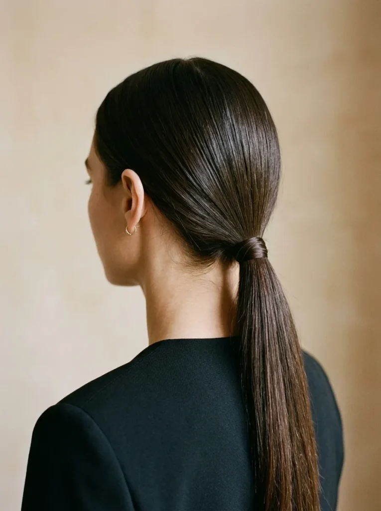 Sleek Low Ponytail