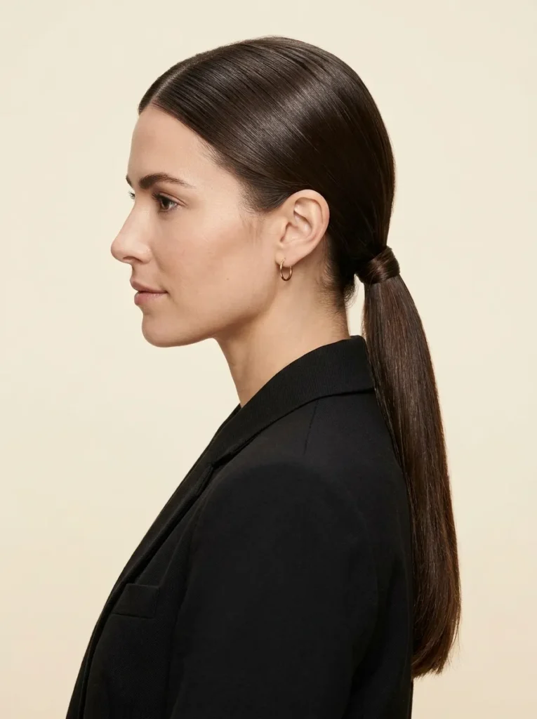 Sleek Low Ponytail