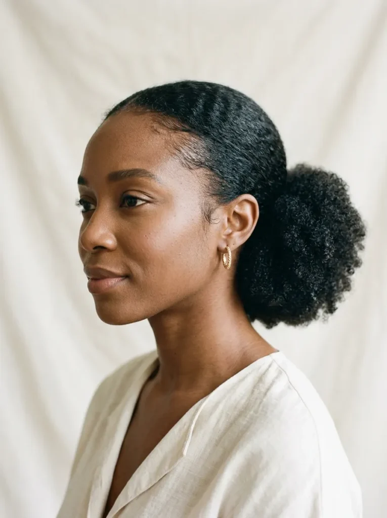 Sleek Low Puff