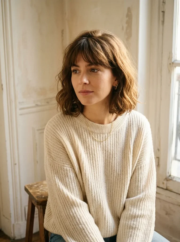 Soft Wavy French Bob