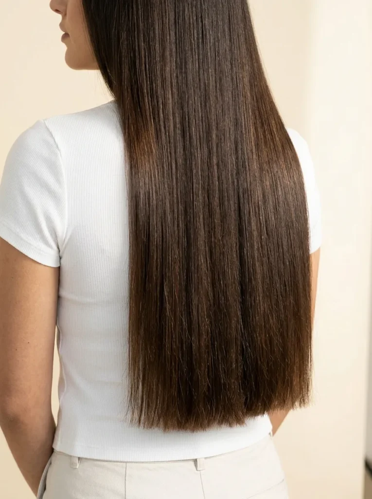 Straight Hair With Blunt Ends
