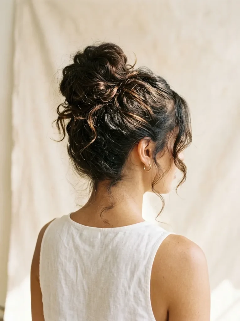 Textured High Bun