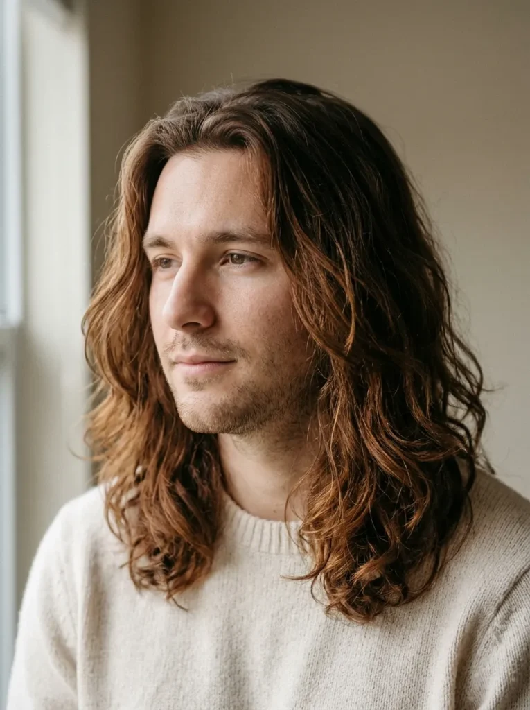 Textured Shoulder-Length Hair
