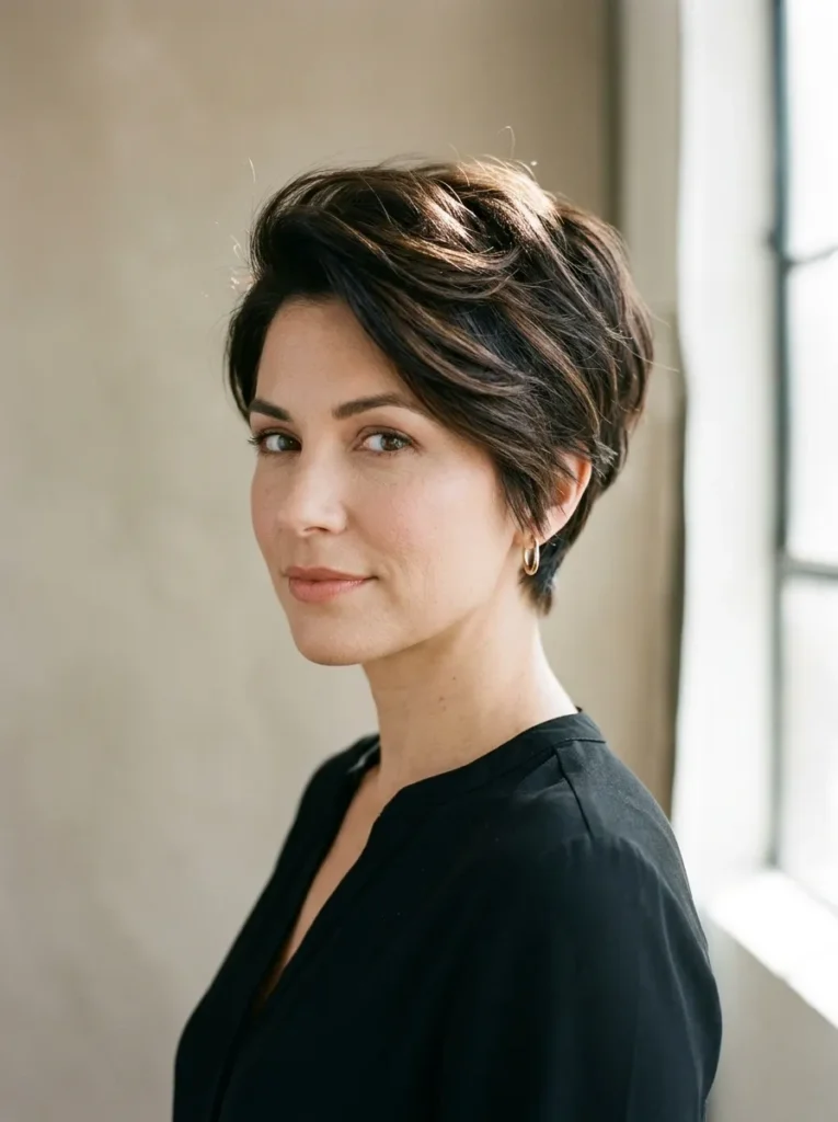 Voluminous Crown Pixie