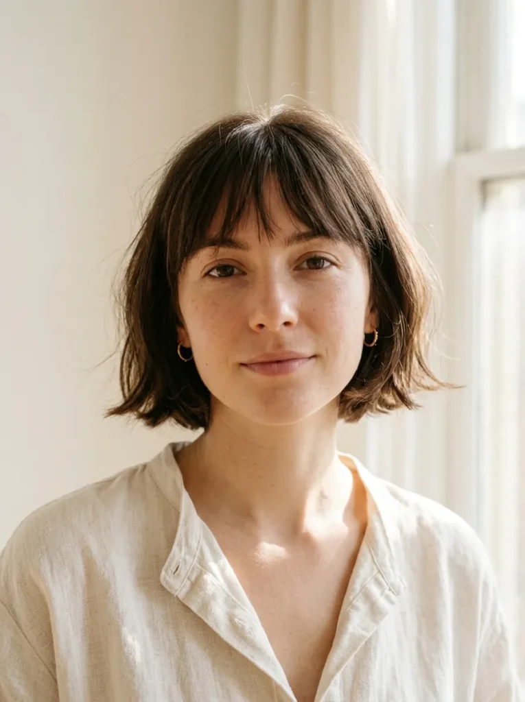 Wispy Bangs Bob