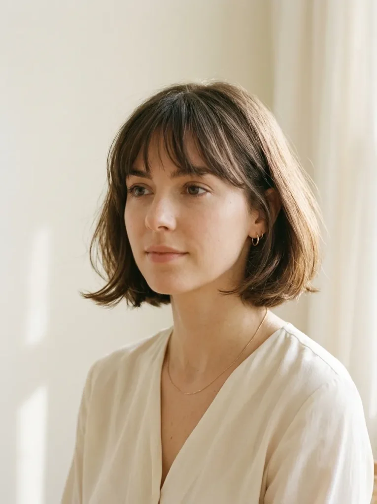 Wispy Bangs Bob